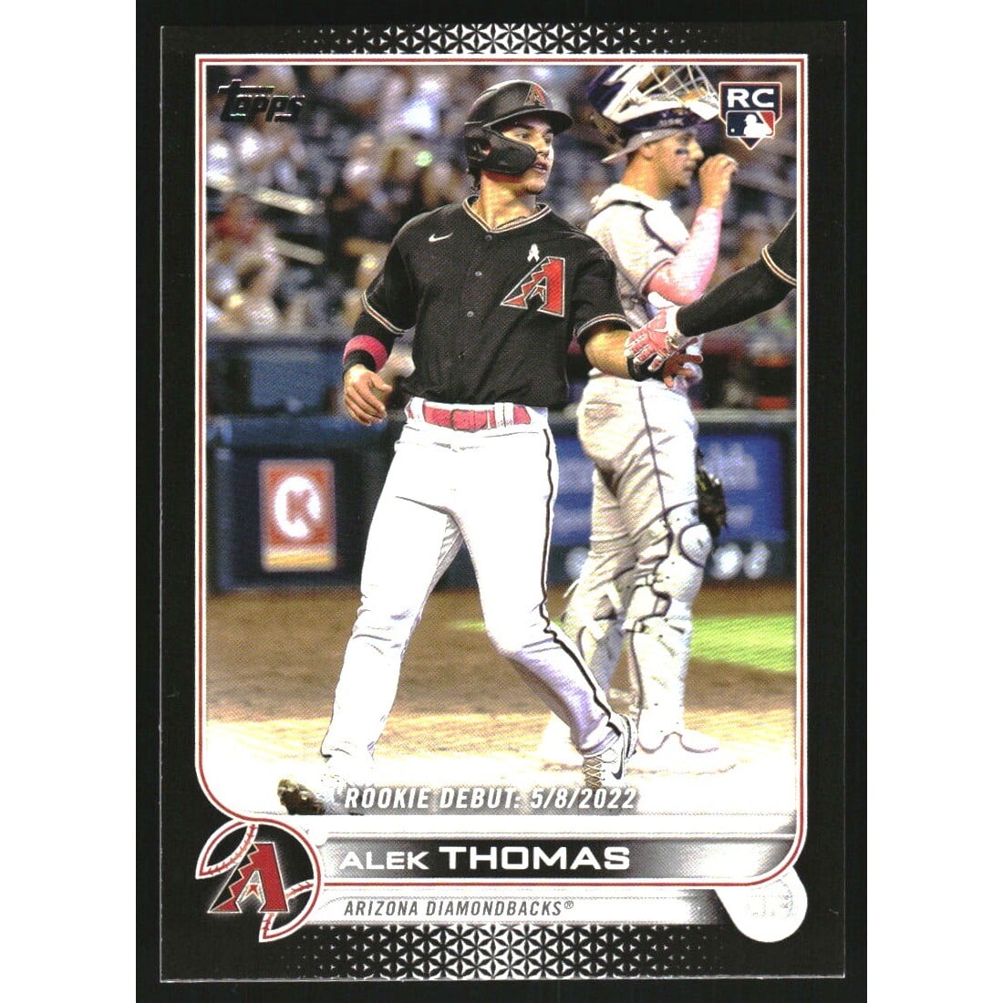 2022 Topps Update Black #US282 Alek Thomas. rookie card picture