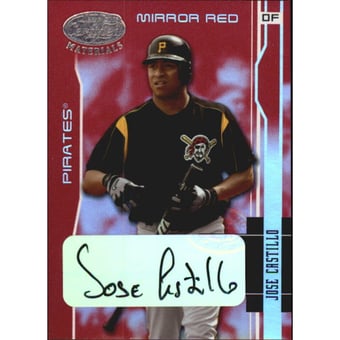 2003 Leaf Certified Materials Mirror Red Autographs #150 Jose Castillo/100