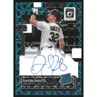 2022 Donruss Optic Rated Rookies Signatures Teal Velocity #5 Gavin Sheets/99
