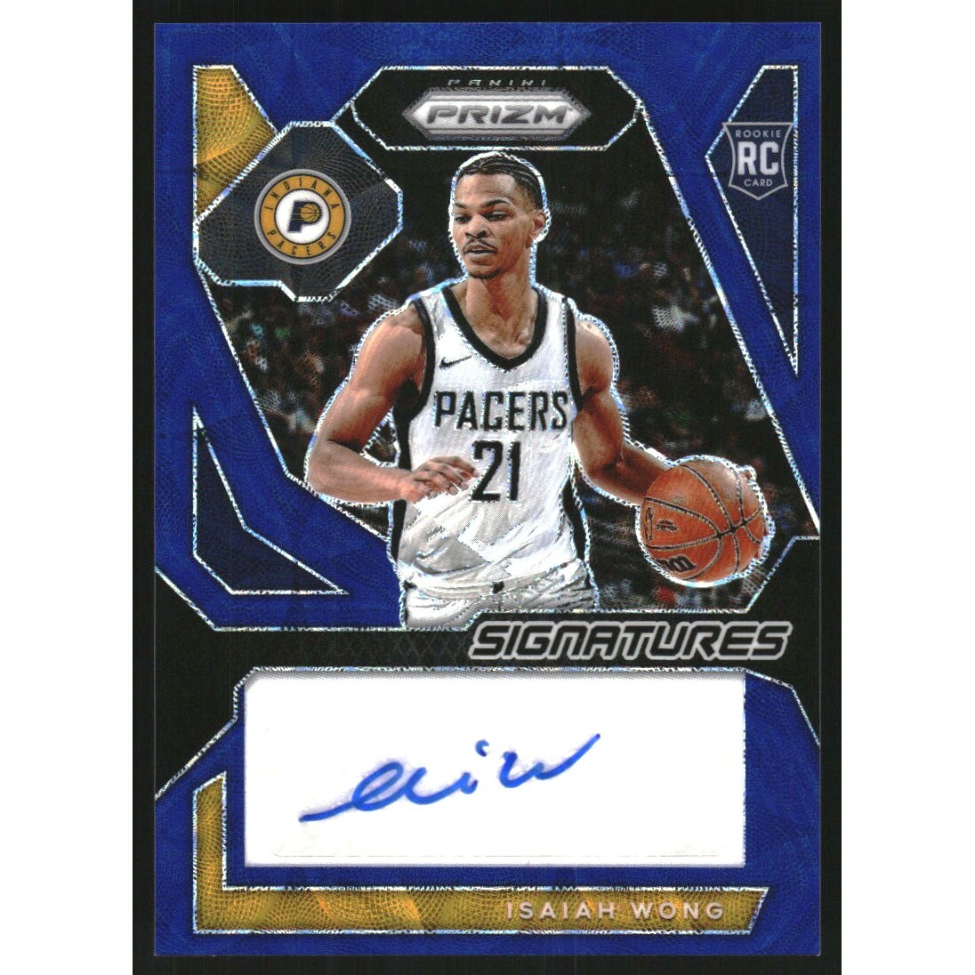 2023-24 Panini Prizm Rookie Signatures Prizms Choice Blue #10 Isaiah Wong 2023-24 Panini Prizm Rookie Signatures Prizms Choice Blue #10 Isaiah Wong