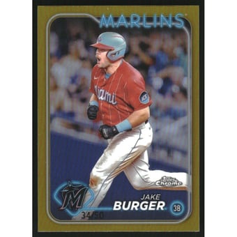 2024 Topps Chrome Gold Refractors #108 Jake Burger