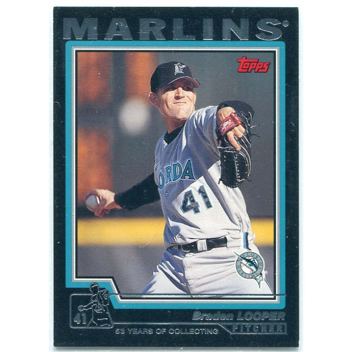 2004 Topps Black #111 Braden Looper. rookie card picture