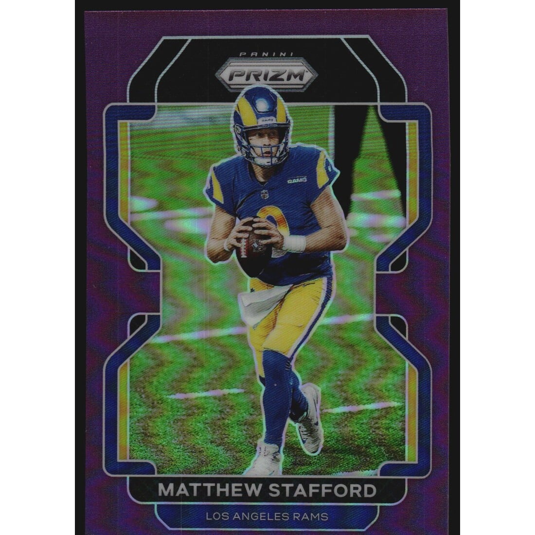 2021 Panini Prizm Prizms Purple #67 Matthew Stafford. rookie card picture