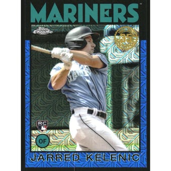 2021 Topps Update '86 Topps Silver Pack Blue Refractors #86C48 Jarred Kelenic