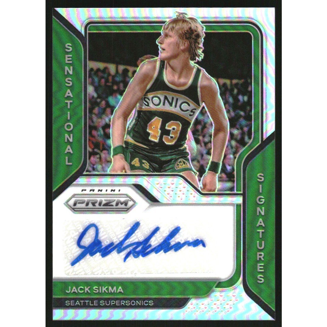 2020-21 Panini Prizm Sensational Signatures Prizms Silver #8 Jack Sikma. rookie card picture