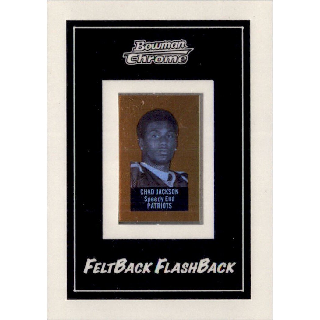 2006 Bowman Chrome Felt Back Flashback Refractors #15 Chad Jackson. rookie card picture