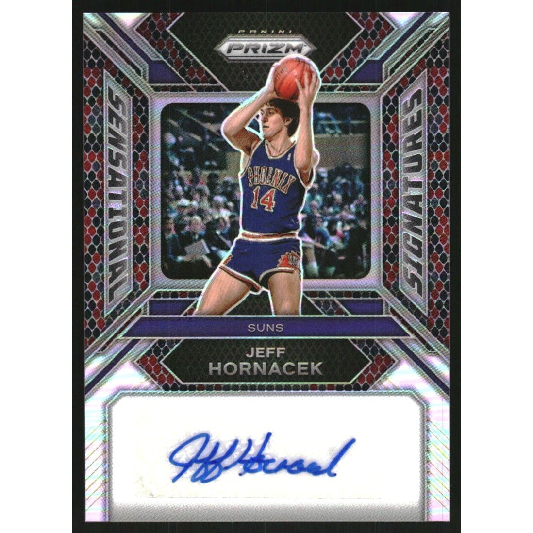 2023-24 Panini Prizm Sensational Signatures Prizms Snakeskin #9 Jeff Hornacek. rookie card picture