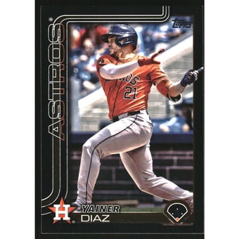 2025 Topps Black #299 Yainer Diaz