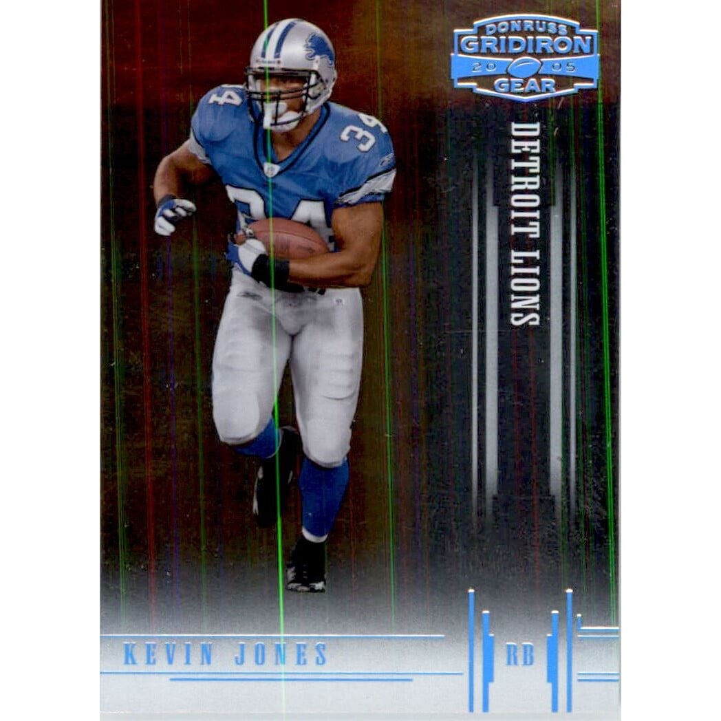 2005 Donruss Gridiron Gear Platinum Holofoil #62 Kevin Jones. rookie card picture