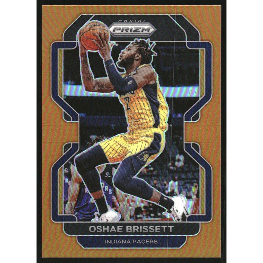 2021-22 Panini Prizm Prizms Orange #138 Oshae Brissett. rookie card picture
