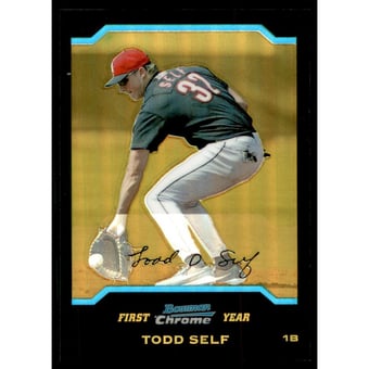 2004 Bowman Chrome Gold Refractors #187 Todd Self