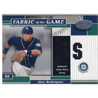 2002 Leaf Certified Fabric of the Game #37PS Alex Rodriguez M's/50