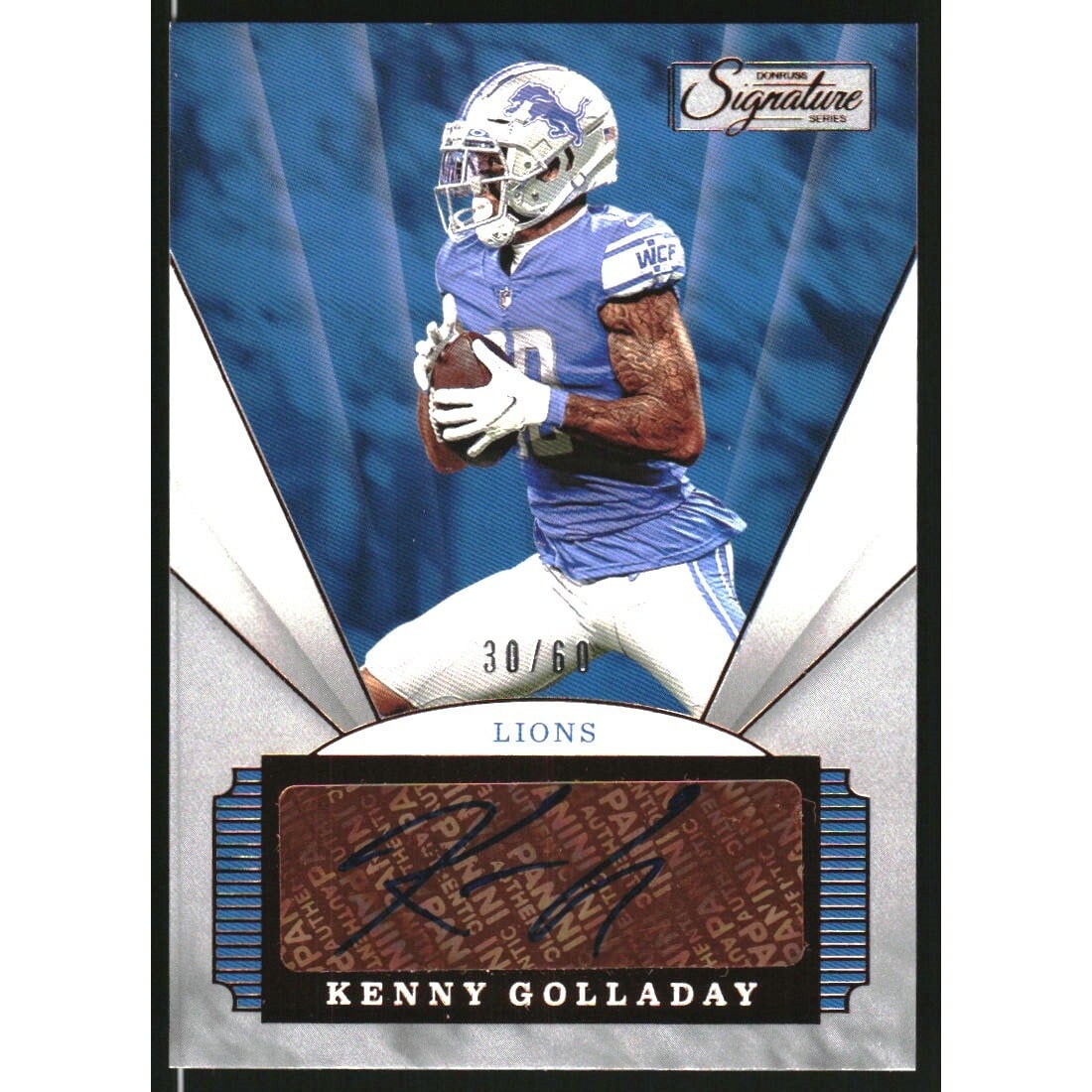 2020 Panini Signature Series Bronze #21 Kenny Golladay/60. rookie card picture