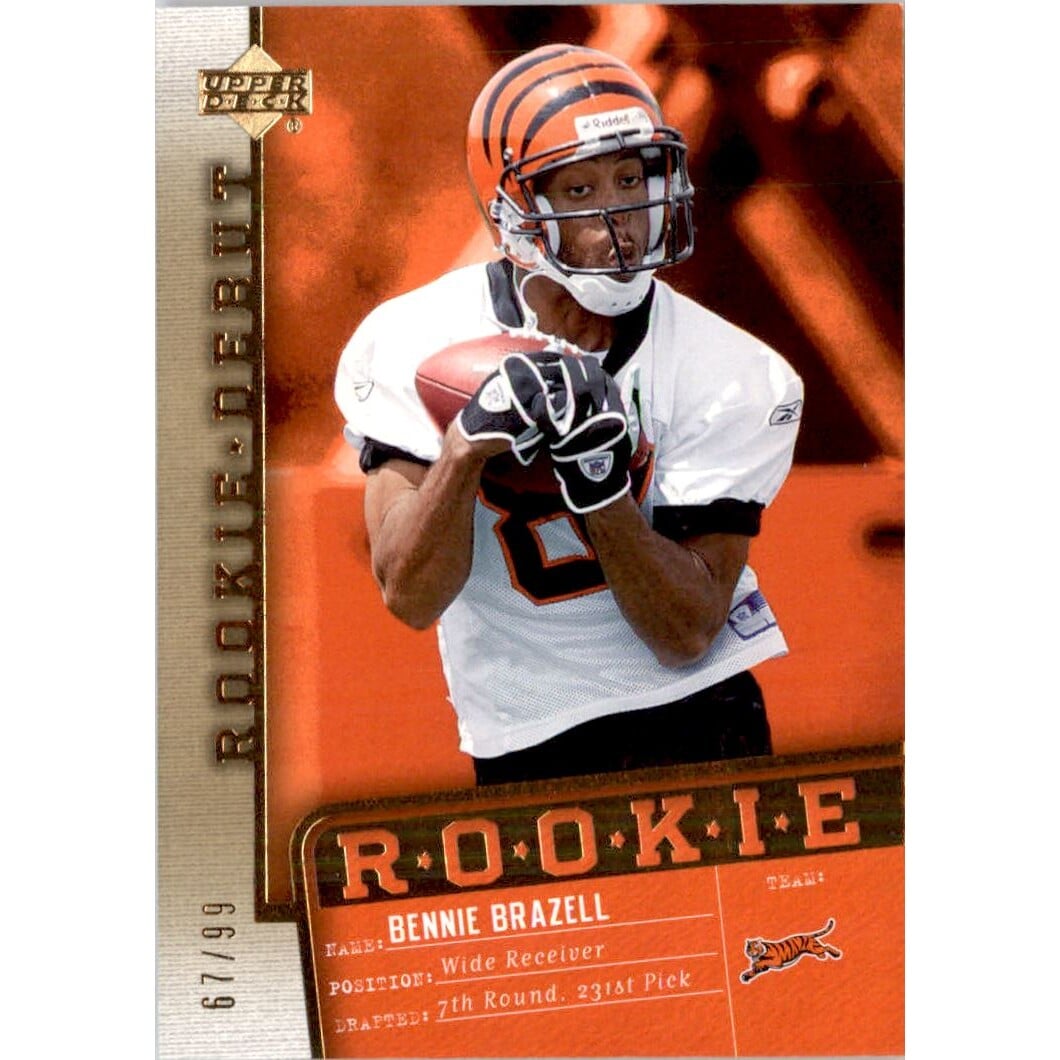 2006 Upper Deck Rookie Debut Gold #123 Bennie Brazell. rookie card picture