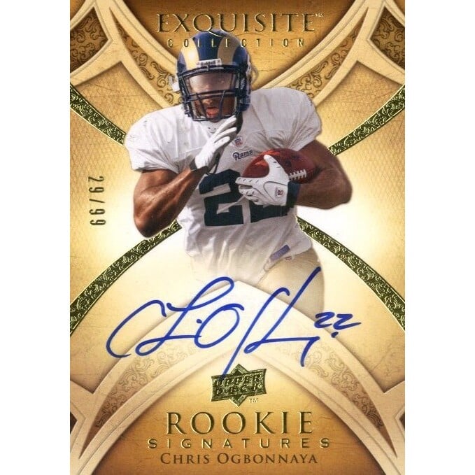 2009 Exquisite Collection #159 Chris Ogbonnaya AU RC
