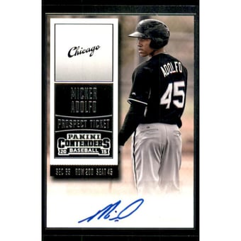 2015 Panini Contenders Prospect Ticket Autographs #43 Micker Adolfo