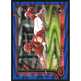 2025 Topps Chrome Blue RayWave Refractors #278 Matt McLain