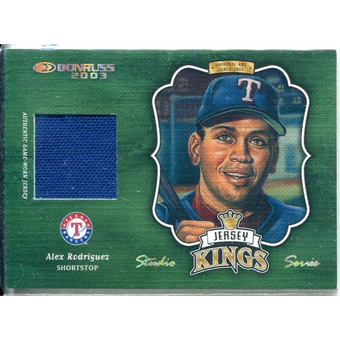 2003 Donruss Jersey Kings Studio Series #6 Alex Rodriguez 01 DK