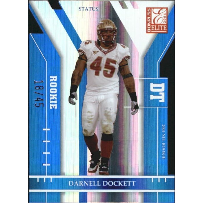 2004 Donruss Elite Status #123 Darnell Dockett/45. rookie card picture