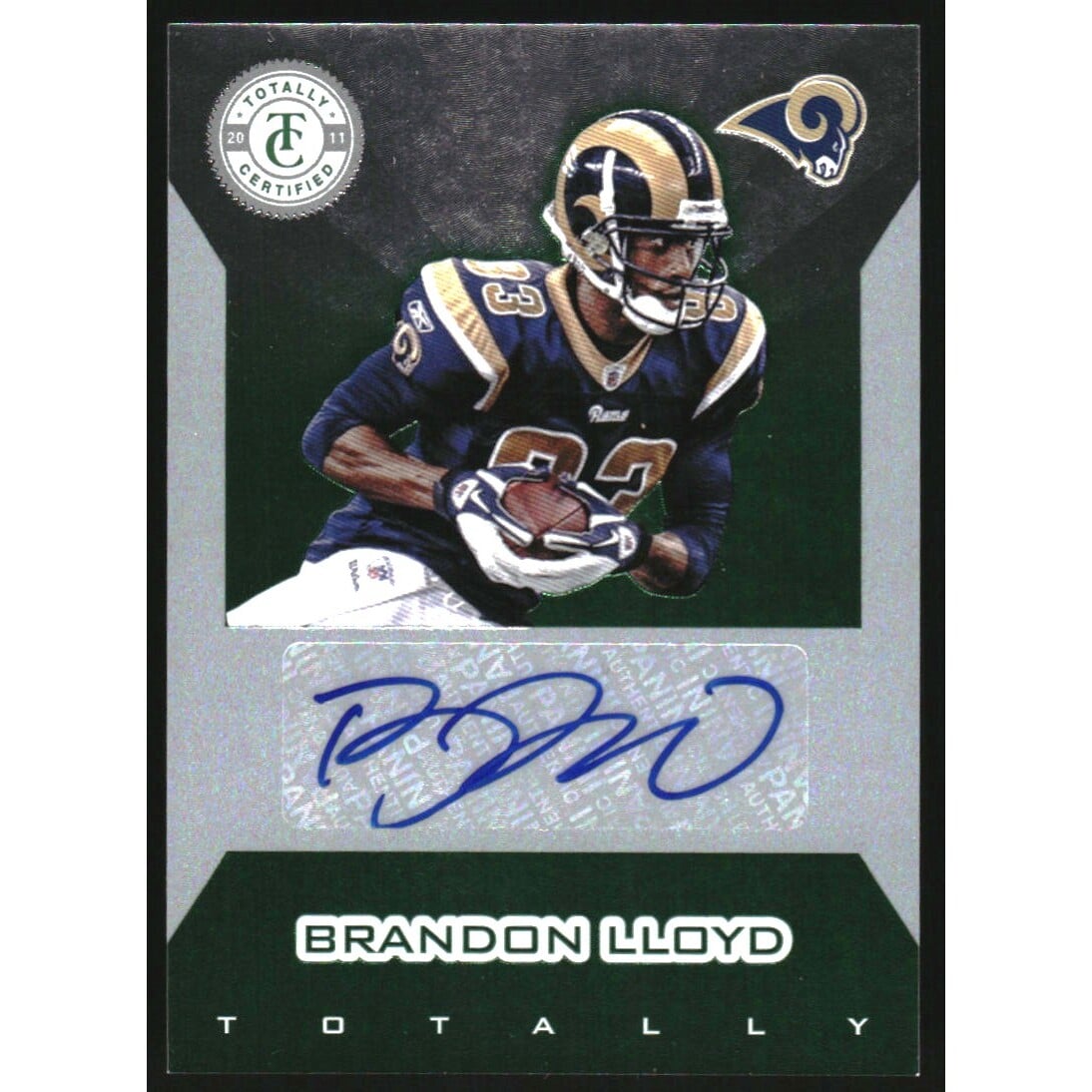 2011 Totally Certified Green Signatures #18 Brandon Lloyd