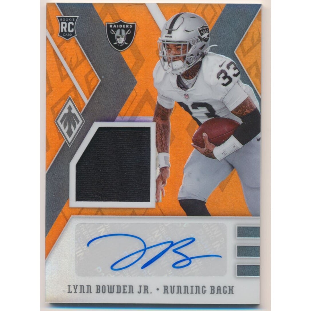 2020 Panini Phoenix Rookie Premiere Jersey Autographs Orange #32 Lynn Bowden Jr./125. rookie card picture