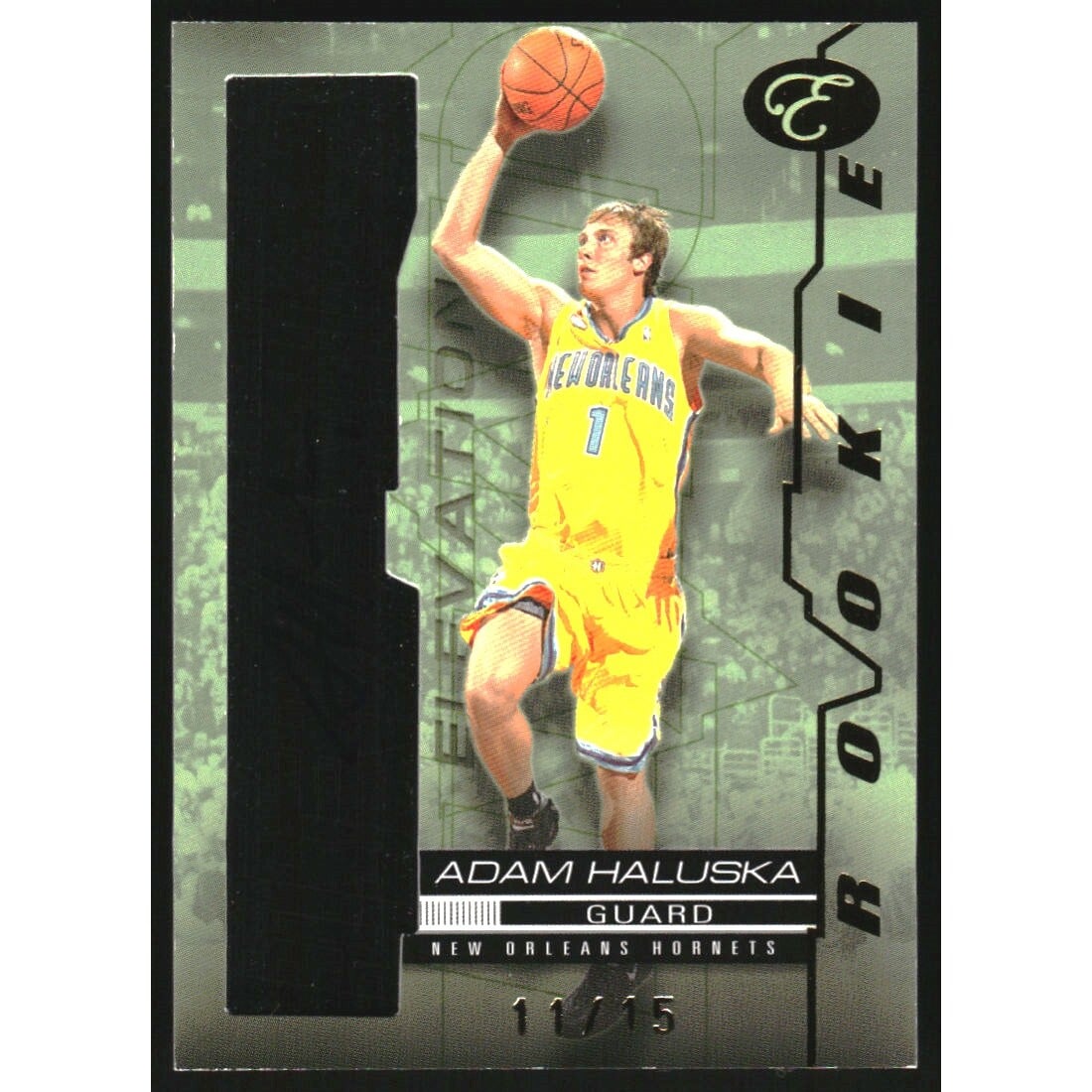 2007-08 Bowman Elevation Rookie Writings Green #RWAH Adam Haluska. rookie card picture
