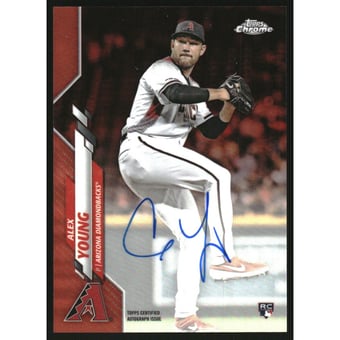2020 Topps Chrome Rookie Autographs Orange Refractors #RAAY Alex Young