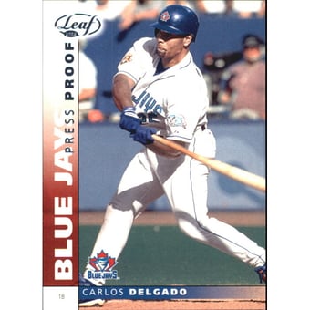 2002 Leaf Press Proofs Platinum #150 Carlos Delgado