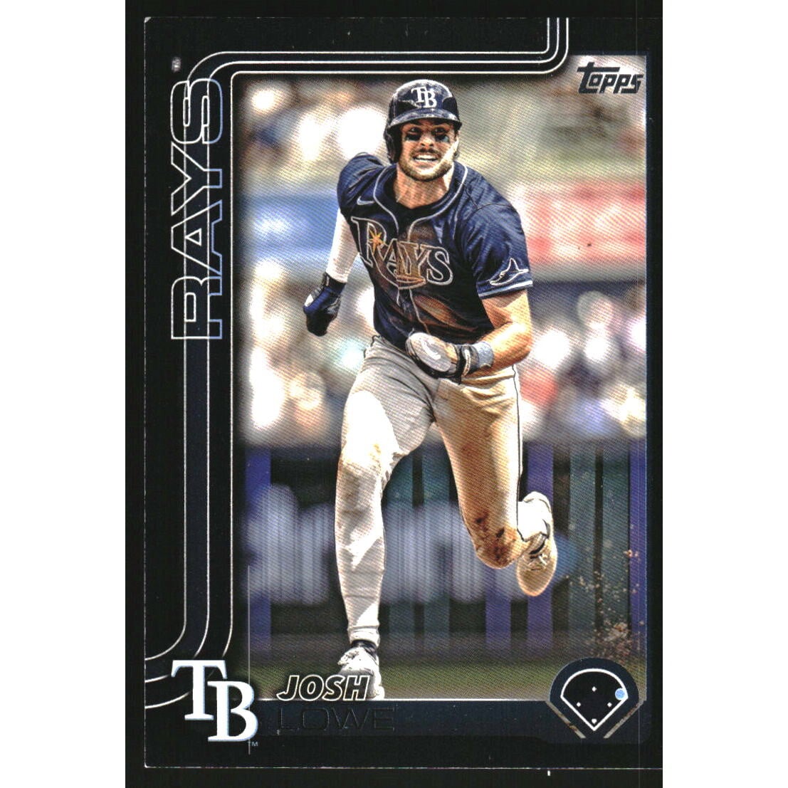 2025 Topps Black #497 Josh Lowe. rookie card picture