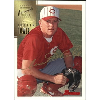 1997 Bowman Certified Gold Ink Autographs #CA80 Justin Towle