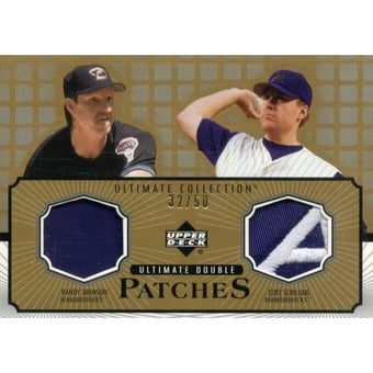 2002 Ultimate Collection Patch Card Double Gold #GC Jason Giambi/Roger Clemens