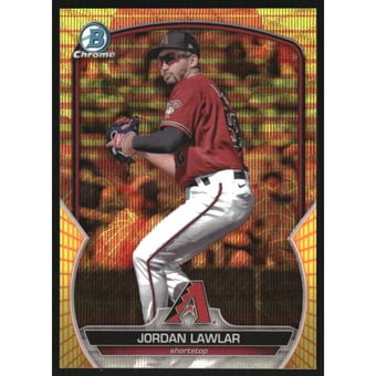 2023 Bowman Chrome Prospects Yellow Orange Vapor Wave Refractors #BCP247 Jordan Lawlar