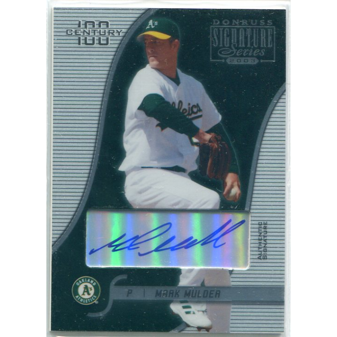 2003 Donruss Signature Autographs Century #69 Mark Mulder. rookie card picture