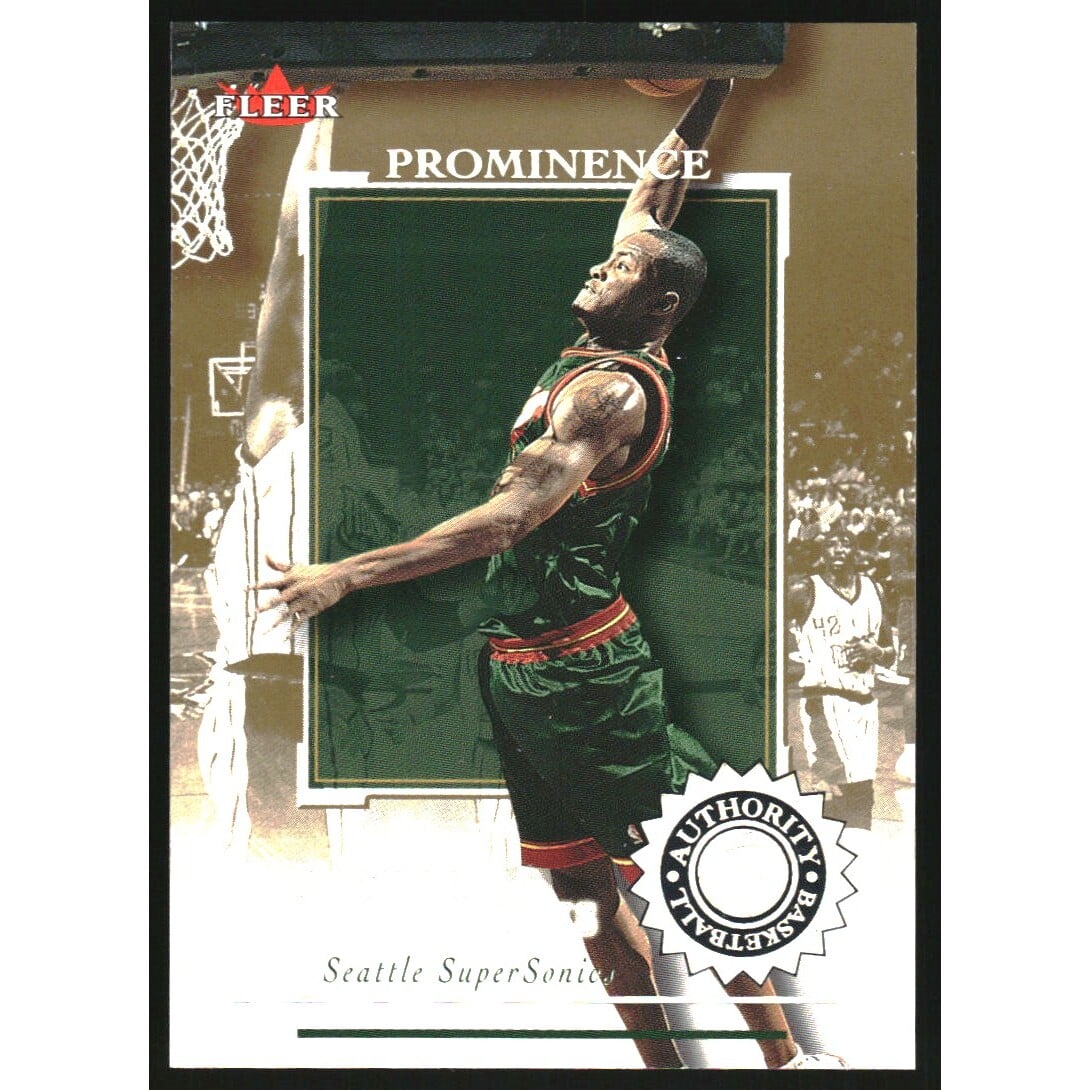 2000-01 Fleer Authority Prominence 125/75 #15 Rashard Lewis. rookie card picture