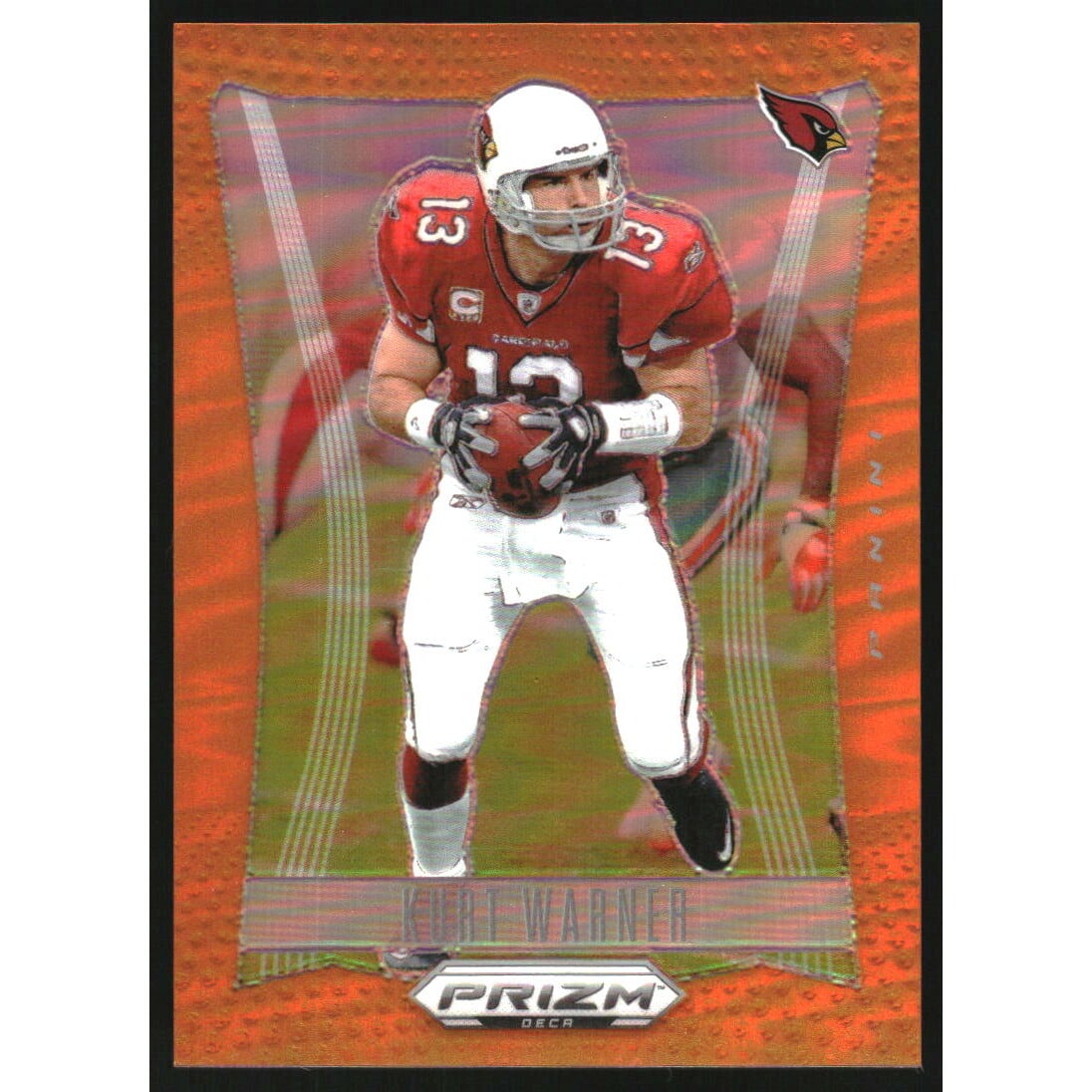 2024 Panini Prizm Deca Prizms Orange #9 Kurt Warner. rookie card picture