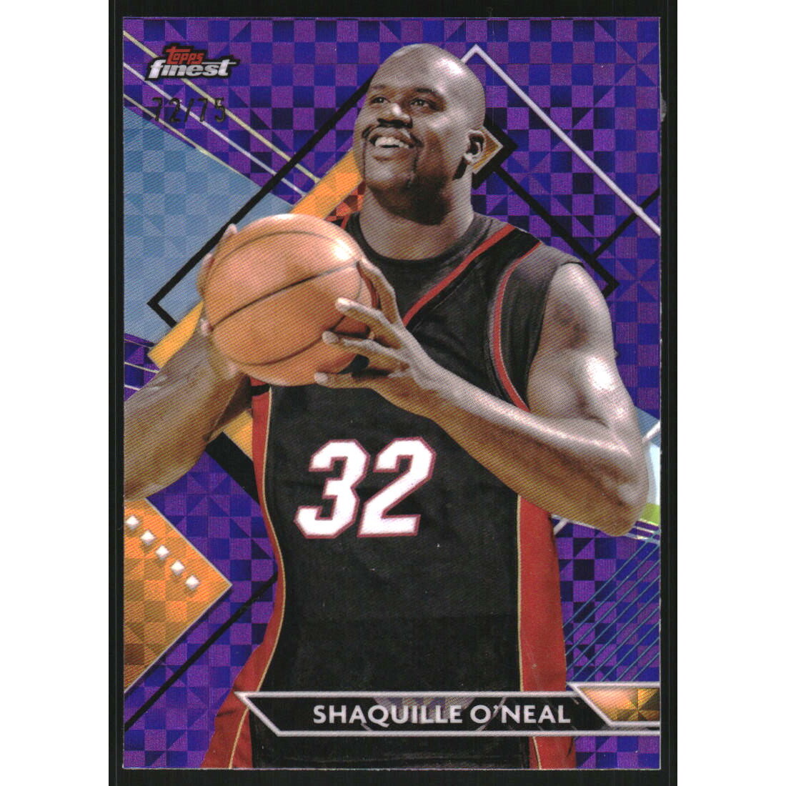 2023-24 Finest Purple Checkerboard Refractors #257 Shaquille O’Neal R 2023-24 Finest Purple Checkerboard Refractors #257 Shaquille O’Neal R