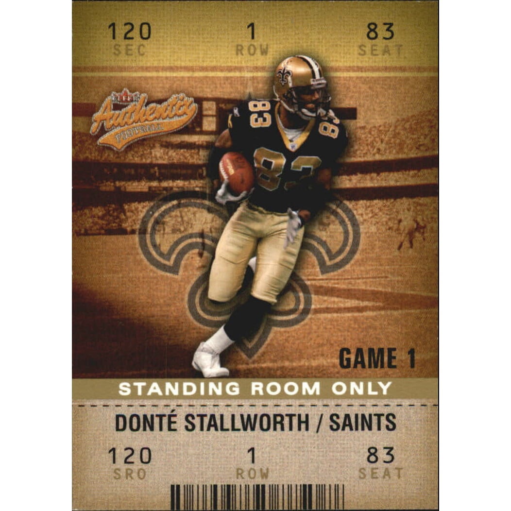 2003 Fleer Authentix Standing Room Only #11 Donte Stallworth. rookie card picture