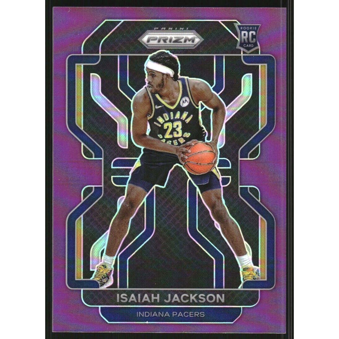 2021-22 Panini Prizm Prizms Purple #309 Isaiah Jackson. rookie card picture