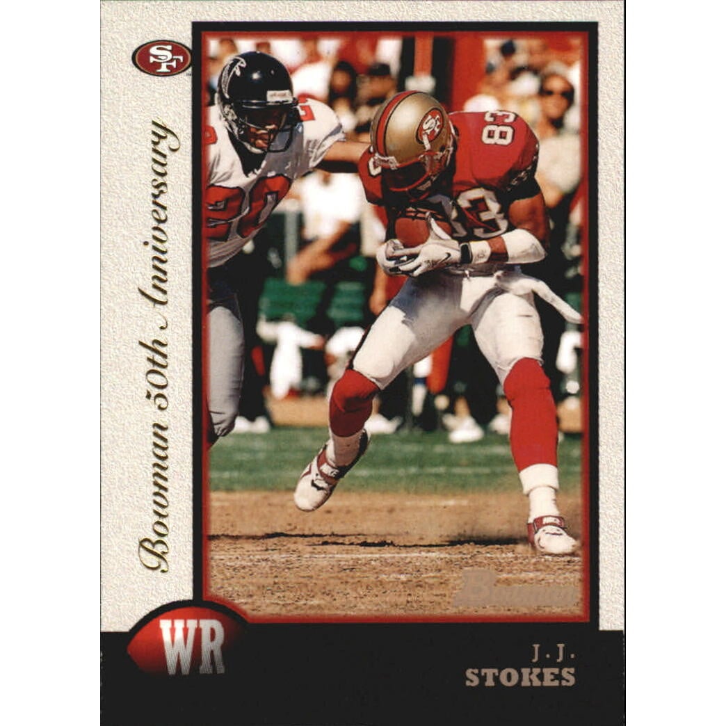 1998 Bowman Golden Anniversary #56 J.J. Stokes. rookie card picture