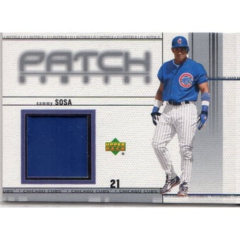 2002 Upper Deck Game Jersey Patch #PNSS Sammy Sosa N