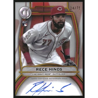 2025 Topps Tribute Autographs Gold #TARHI Rece Hinds