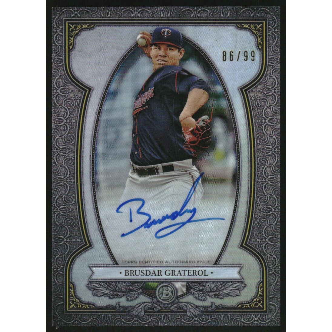 2019 Bowman Chrome Bowman Sterling Continuity Autographs #BSABG Brusdar Graterol. rookie card picture