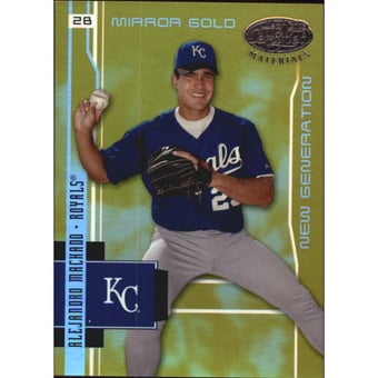 2003 Leaf Certified Materials Mirror Gold #212 Alejandro Machado NG