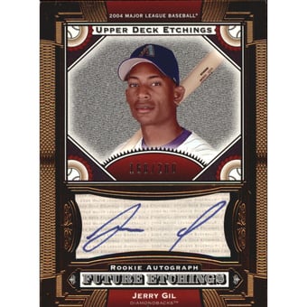 2004 Upper Deck Etchings Blue Ink #132 Jerry Gil FE