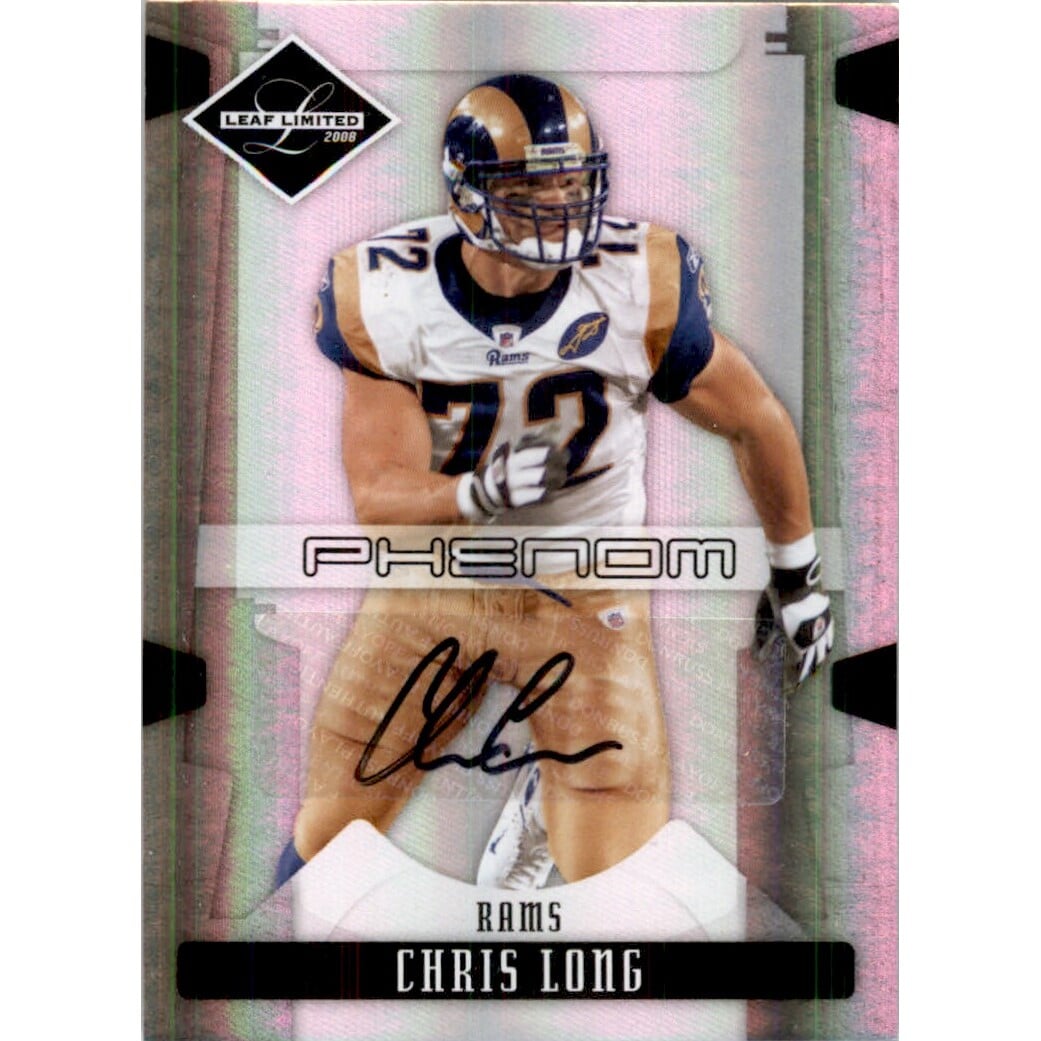 2008 Leaf Limited #217 Chris Long AU/99 RC