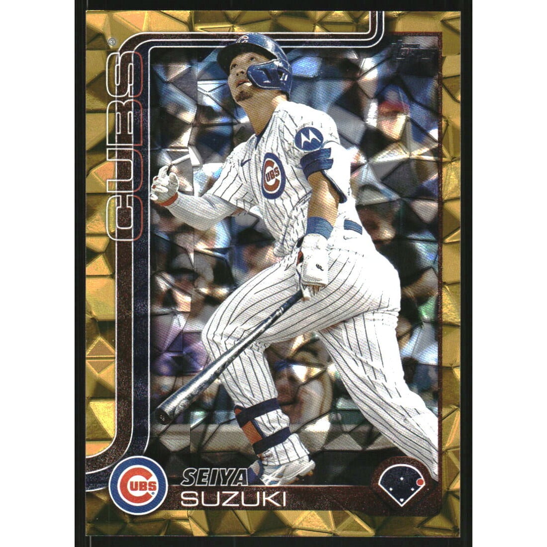 2025 Topps Gold Diamante Foil #457 Seiya Suzuki. rookie card picture