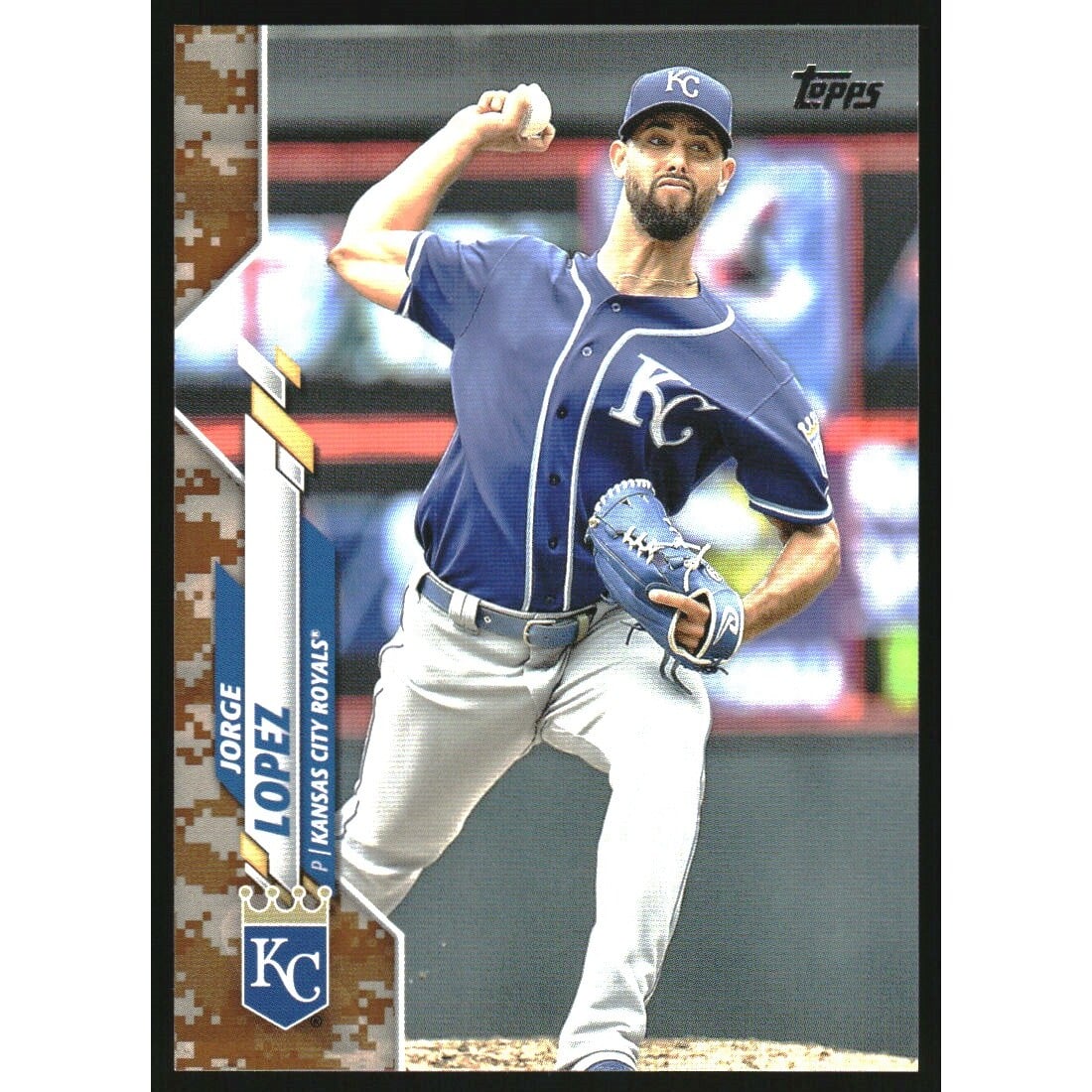 2020 Topps Update Memorial Day Camo #U207 Jorge Lopez. rookie card picture