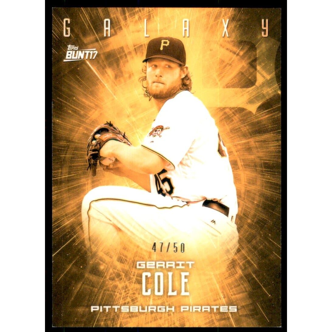 2017 Topps Bunt Galaxy Orange #GGC Gerrit Cole. rookie card picture