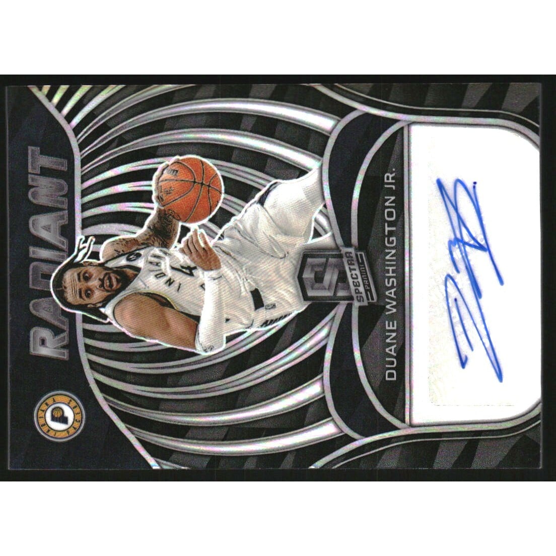 2021-22 Panini Spectra Radiant Signatures #14 Duane Washington Jr./99. rookie card picture