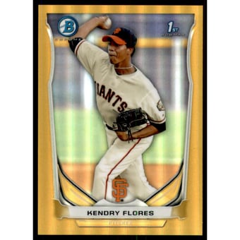 2014 Bowman Chrome Prospects Gold Refractors #BCP82 Kendry Flores